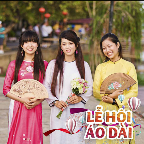 lễ hội &aacute;o d&agrave;i tại c&ocirc;ng vi&ecirc;n ấn tượng hội an 2018